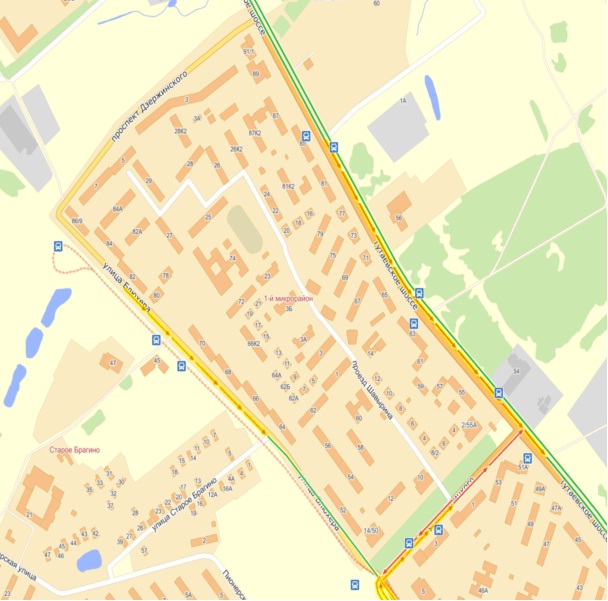 карта микрорайона школы